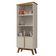 Cristaleira Para Sala De Jantar Com 04 Portas Madri B02 Off White Cinamomo - Lyam Decor
