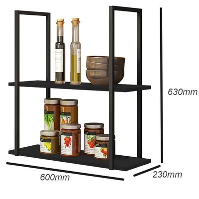 Kit 03 Prateleiras Decorativas Multiuso Industrial D01 Design Preto Fosco - Lyam Decor