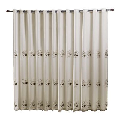 Cortina Dupla 24 Ilhoses 300x250cm Doha Caqui Sultan