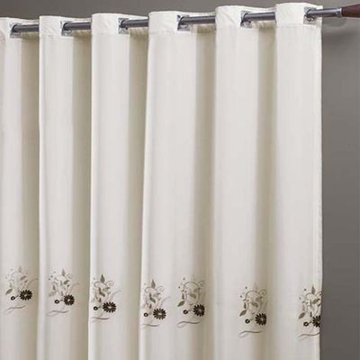 Cortina Dupla 24 Ilhoses 300x250cm Doha Caqui Sultan
