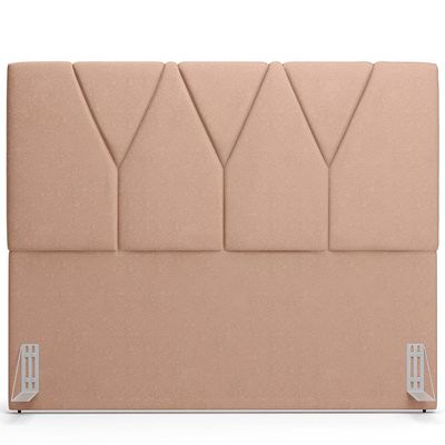 Cabeceira Cama Box Casal King 195 cm Aurora W01 Linho Rosê - Lyam Decor