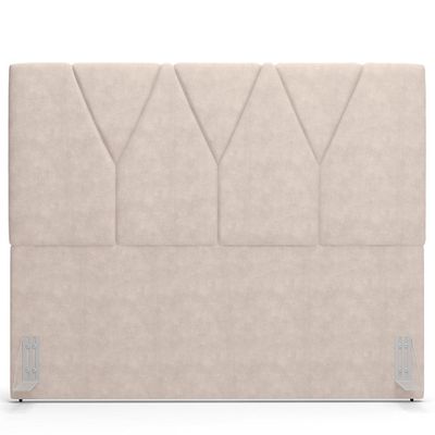 Cabeceira Cama Box Casal King 195 cm Aurora W01 Suede Bege - Lyam Decor