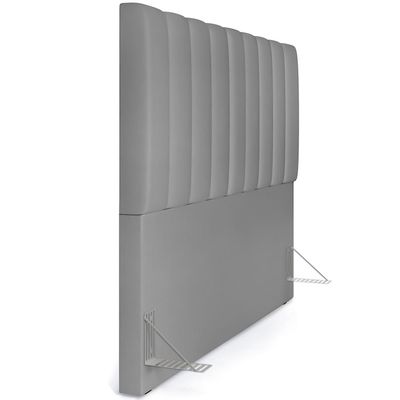 Cabeceira Cama Box Casal King 195 cm Dália W01 Facto Cinza - Lyam Decor