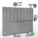 Cabeceira Cama Box Casal King 195 cm Dália W01 Facto Cinza - Lyam Decor