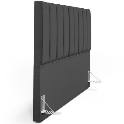 Cabeceira Cama Box Casal King 195 cm Dália W01 Facto Preto Metalizado - Lyam Decor