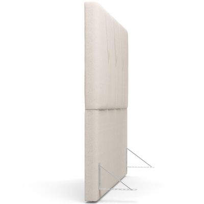Cabeceira Cama Box Casal Queen 160 cm Aurora W01 Linho Cru - Lyam Decor