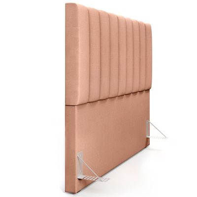 Cabeceira Cama Box Casal King 195 cm Dália W01 Linho Rosê - Lyam Decor