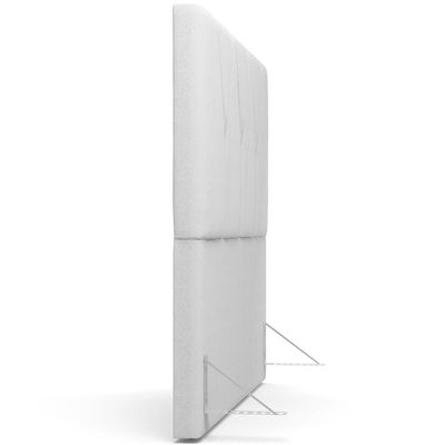 Cabeceira Cama Box Casal King 195 cm Aurora W01 Linho Cinza - Lyam Decor