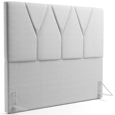 Cabeceira Cama Box Casal King 195 cm Aurora W01 Linho Cinza - Lyam Decor