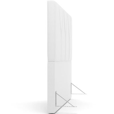 Cabeceira Cama Box Casal 140 cm Aurora W01 Corano Branco - Lyam Decor