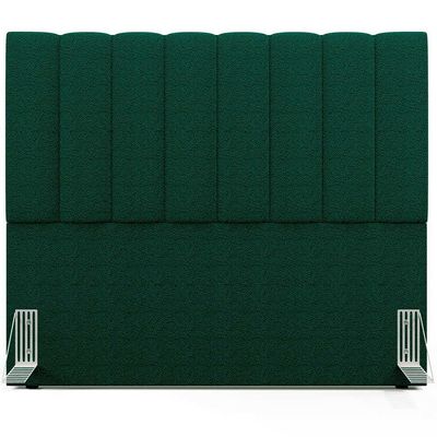 Cabeceira Cama Box Casal 140 cm Dália W01 Bouclê Verde - Lyam Decor