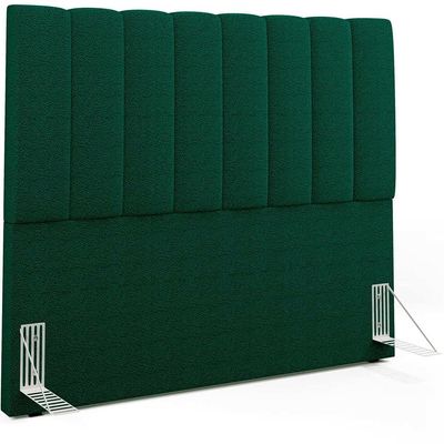 Cabeceira Cama Box Casal 140 cm Dália W01 Bouclê Verde - Lyam Decor
