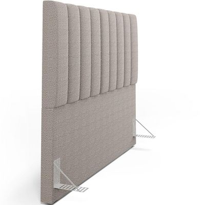 Cabeceira Cama Box Casal King 195 cm Dália W01 Bouclê Bege - Lyam Decor