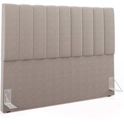 Cabeceira Cama Box Casal King 195 cm Dália W01 Bouclê Bege - Lyam Decor