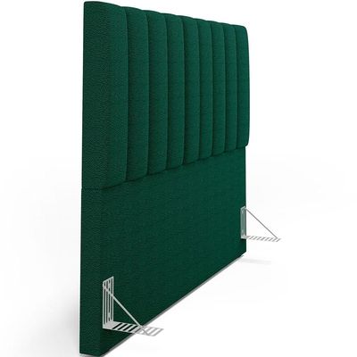 Cabeceira Cama Box Casal King 195 cm Dália W01 Bouclê Verde - Lyam Decor