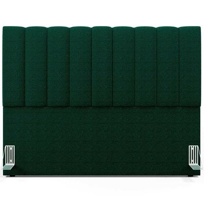 Cabeceira Cama Box Casal King 195 cm Dália W01 Bouclê Verde - Lyam Decor