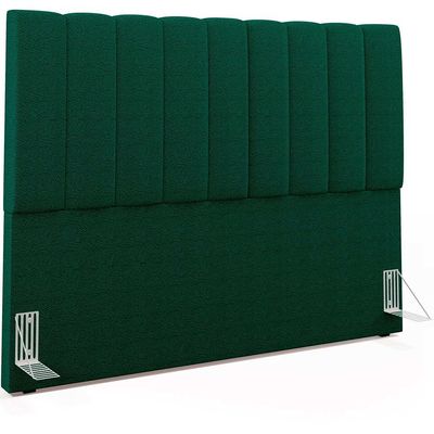 Cabeceira Cama Box Casal Queen 160 cm Dália W01 Bouclê Verde - Lyam Decor