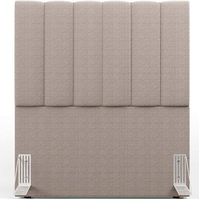 Cabeceira Cama Box Solteiro 100 cm Dália W01 Bouclê Bege - Lyam Decor