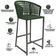 Kit 06 Banqueta Para Área Gourmet Cozinha Varanda Corda Náutica Porto D04 Verde - Lyam Decor