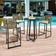 Kit 06 Banqueta Para Área Gourmet Cozinha Varanda Corda Náutica Sunset D04 Bege - Lyam Decor