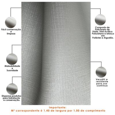 Tecido Sintético Facto Dunas Cinza Poltrona Puff Cabeceira Estofado Decoração T02 Metro - Lyam Decor