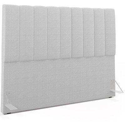 Cabeceira Cama Box Casal King 195 cm Dália W01 Bouclê Cinza - Lyam Decor