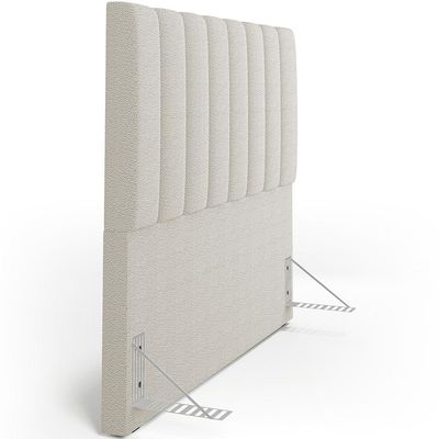 Cabeceira Cama Box Casal 140 cm Dália W01 Bouclê Creme - Lyam Decor