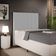 Cabeceira Cama Box Solteiro 100 cm Dália W01 Bouclê Cinza - Lyam Decor
