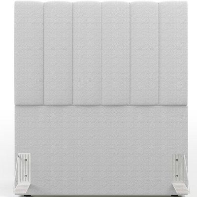 Cabeceira Cama Box Solteiro 100 cm Dália W01 Bouclê Cinza - Lyam Decor