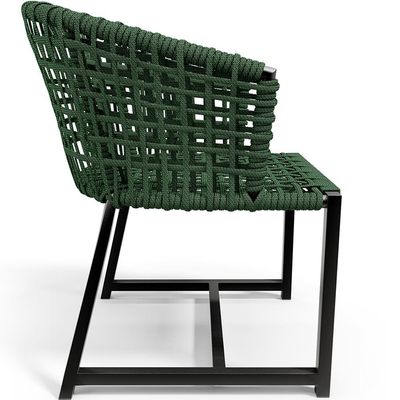 Cadeira Decorativa Para Área Gourmet Cozinha Varanda Corda Náutica Belize D04 Verde - Lyam Decor