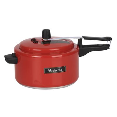 Panela de Pressão 2 Válv. Seg. 5L Vermellho Panelar Cook