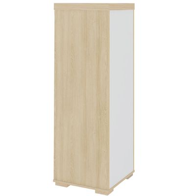 Armário Multiuso Office Arquivo 4 Gavetas Atria Executiva 132cm A02 Carvalho Branco - Lyam Decor
