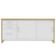 Balcão Multiuso Escritório 2 Portas 3 Gavetas Atria Executiva A02 Carvalho Branco - Lyam Decor
