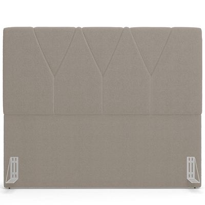 Cabeceira Cama Box Casal 140 cm Aurora W01 Bouclê Bege - Lyam Decor