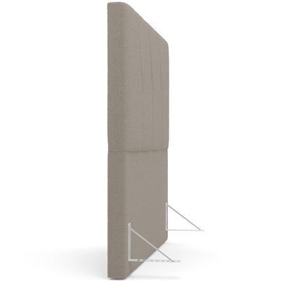 Cabeceira Cama Box Casal 140 cm Aurora W01 Bouclê Bege - Lyam Decor