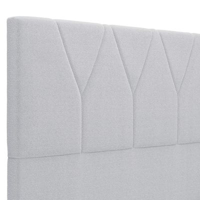 Cabeceira Cama Box Casal 140 cm Aurora W01 Bouclê Cinza - Lyam Decor