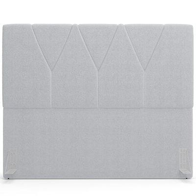 Cabeceira Cama Box Casal 140 cm Aurora W01 Bouclê Cinza - Lyam Decor