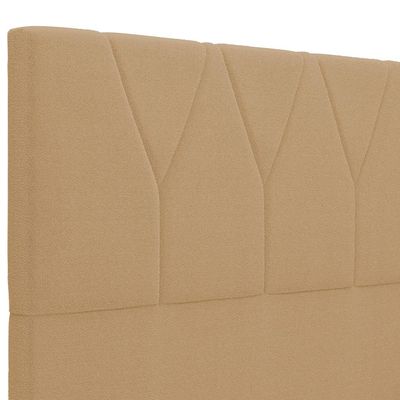 Cabeceira Cama Box Casal 140 cm Aurora W01 Bouclê Mostarda - Lyam Decor