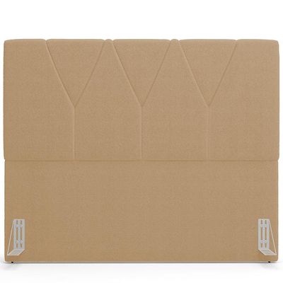 Cabeceira Cama Box Casal King 195 cm Aurora W01 Bouclê Mostarda - Lyam Decor