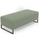 Kit 02 Puffs Decorativo Sala de Estar Bali W01 Base Ferro 120x50 cm Bouclê Oliva - Lyam Decor