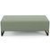 Kit 02 Puffs Decorativo Sala de Estar Bali W01 Base Ferro 120x50 cm Bouclê Oliva - Lyam Decor