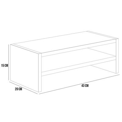 Kit 04 Suportes Stand Para Monitores Mesa Escritório Home Office Lap L03 Amadeirado - Lyam