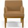 Poltrona Decorativa Para Sala De Estar E Recepção Beatriz W01 Bouclê Mostarda - Lyam Decor