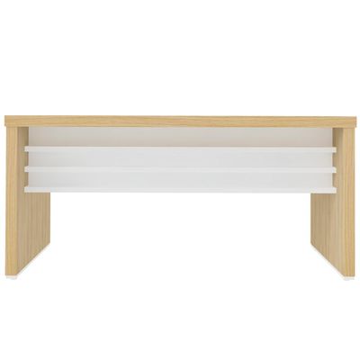 Mesa Para Escritório E Home Office Atria Executiva 158 Cm A02 Carvalho Branco - Lyam Decor