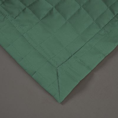 Kit Cobre Leito Colcha Bellini Queen Dupla Face Percal 300 Fios Textura Matelassê 3 Peças - Verde