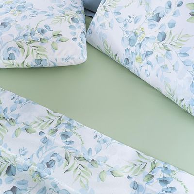 Jogo Cama Lençol Maris King Percalle 200 Fios Estampado 4 Peças Forest Verde