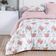 Edredom Cobertor Maris Super King Percalle 200 Fios Estampado Floral  Hortênsia Salmão