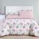 Edredom Cobertor Maris Super King Percalle 200 Fios Estampado Floral  Hortênsia Salmão