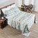 Jogo Cama Lençol Belle Casal Padrão 400 Fios Estampado 4 Peças Grid Verde