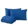 Kit Cobre Leito Colcha Speciale King Matelado Toque Acetinado 400 Fios 3 Peças Azul Royal